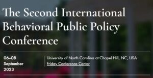 Second International Behavioral Public Policy Conference 2023
